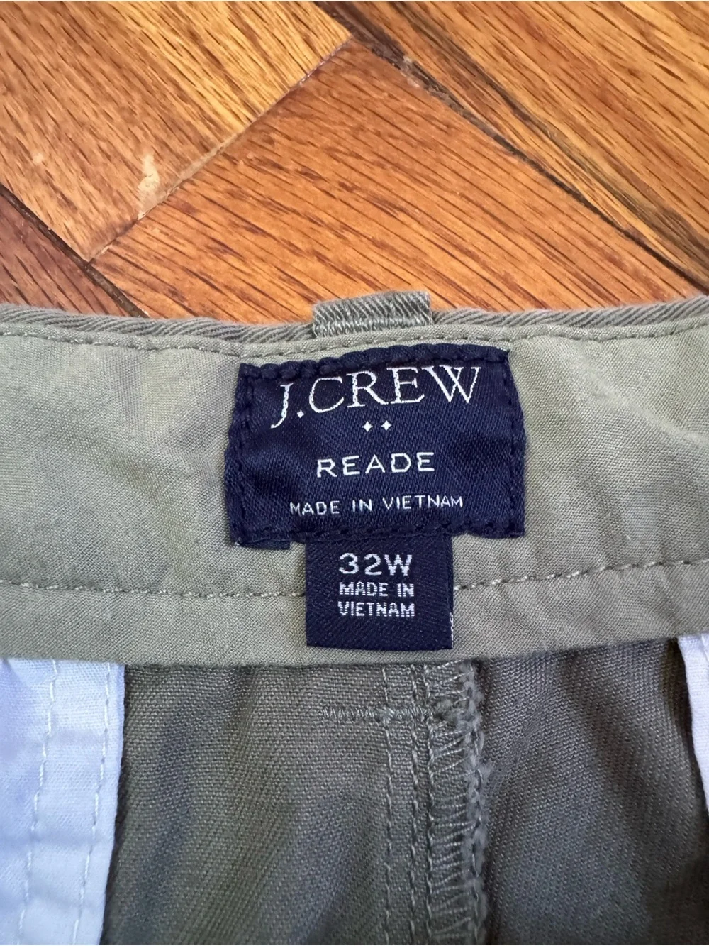 J. Crew Men's Olive Flat-Front Chino Shorts